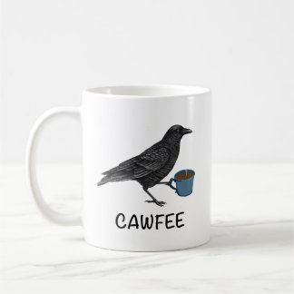 Caneca De Café Cawfee Mug, Bird Mug, Crow Mug, Birding Gifts, Bir