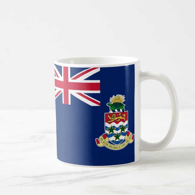 Caneca De Café Cayman Islands Flag Cerâmica Mug (Direita)