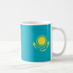 Caneca De Café Cazaquistão Flag Cerâmica Mug