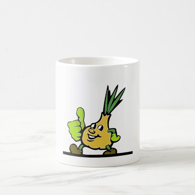 Caneca De Café Cebola Com Polegares Para Cima (Centro)