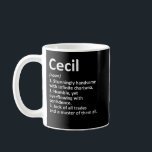 Caneca De Café CECIL Definição Nome personalizado Funny Birthday<br><div class="desc">CECIL Definição Nome Personalizado Funny Birthday Idea</div>