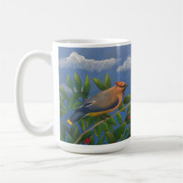 Caneca De Café Cedar Waxwing bird