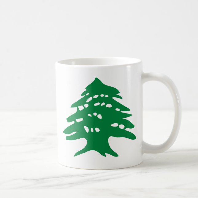 Caneca De Café Cedro verde de Líbano (Direita)