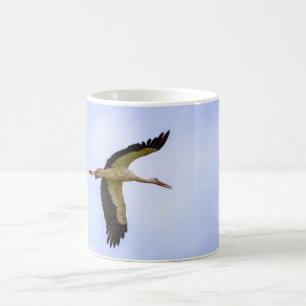 Caneca De Café Cegonha branca europeia