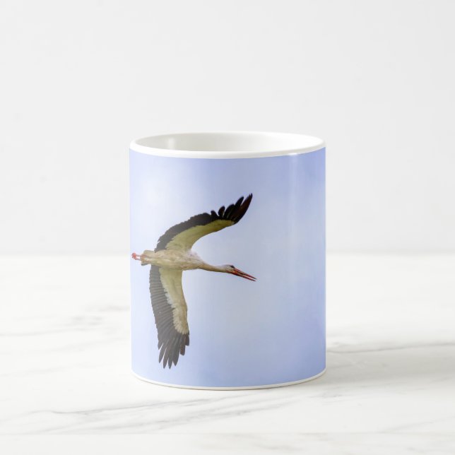 Caneca De Café Cegonha branca europeia (Centro)