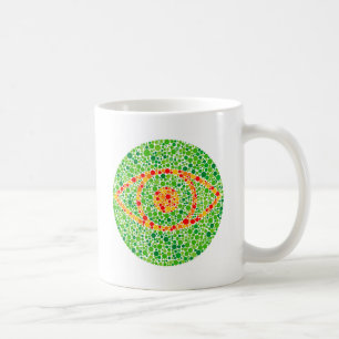 Caneca De Café Cegueira de Cores Olho