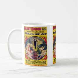 Caneca De Café Cela de Harry Houdini do vintage & mistério do