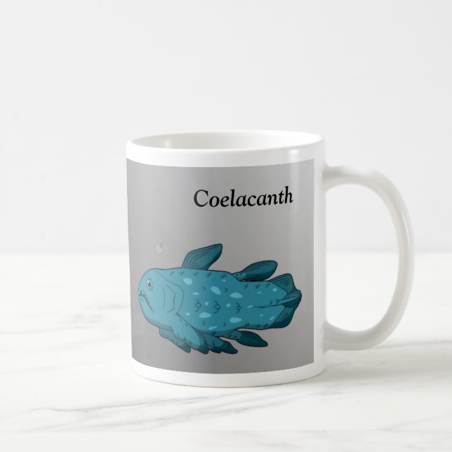 Caneca De Café Celacanto de Desenho Animado (Direita)