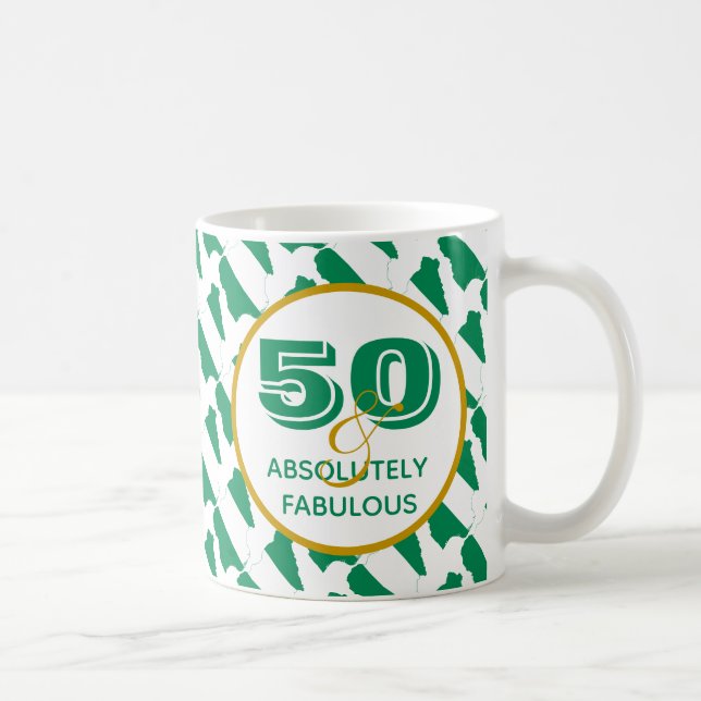 Caneca De Café Celebração 50 & Absolutamente Fabulosa NIGÉRIA (Direita)