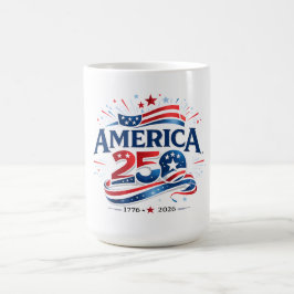 Caneca De Café Celebração América 250 1776–2026 Aniversário