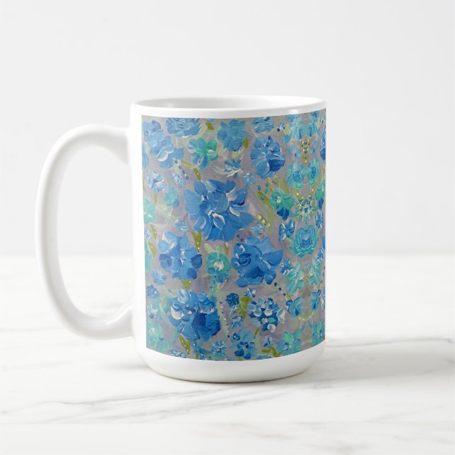 Caneca De Café Celebração Azul Coffee Mug (Esquerda)