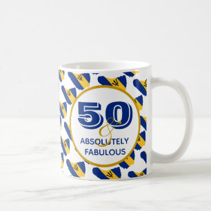 Caneca De Café Celebração BARBADOS 50 E Absolutamente Fabulosa