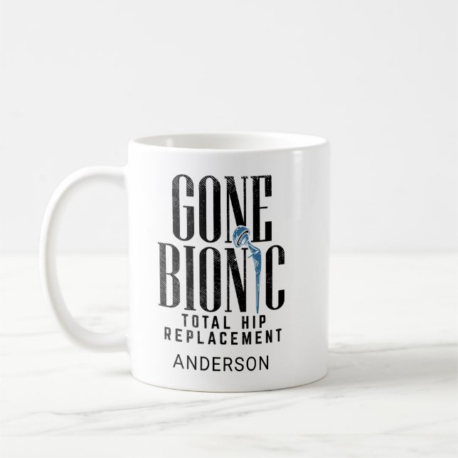 Caneca De Café Celebração Bionica de Substituição de Hip (Esquerda)