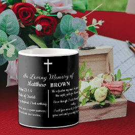 Caneca De Café Celebração da Bíblia da Vida Funeral Lembrança