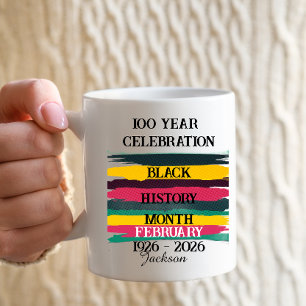 Caneca De Café celebração de 100 anos do mês da história negra 20