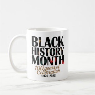 Caneca De Café celebração de 100 anos mês da história negra 2026