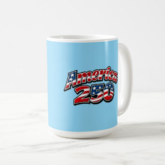 Caneca De Café Celebração de 250 Anos da América com Estrelas e L