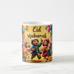 Caneca De Café Celebração de Eid Mubarak Kids