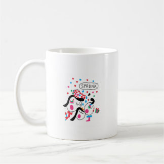 Caneca De Café Celebração de Sprunki - Arte Infantil de Yuho