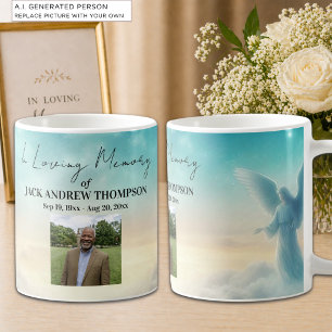 Caneca De Café Celebração de Vida dos Anjos no Céu Foto