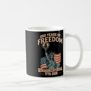 Caneca De Café Celebração do 250º Aniversário Americano 250 Anos