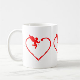 Caneca De Café Celebração do dia de os namorados do Amor