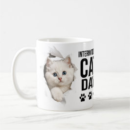 Caneca De Café celebração do dia internacional do gato