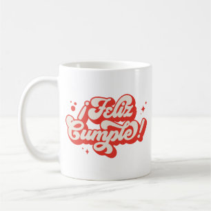 Caneca De Café Celebração Minimalista Limpa Festiva de Aniversári
