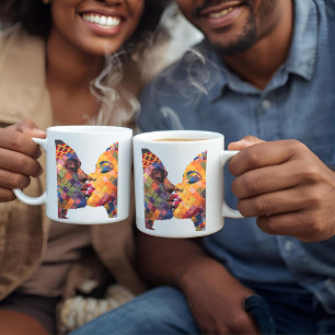 Caneca de Café Celebrando a Arte da Colcha