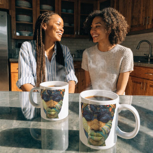 Caneca de Café Celebrando a Arte das Mulheres Quil