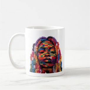 Caneca de Café Celebrando a Arte das Mulheres Quil