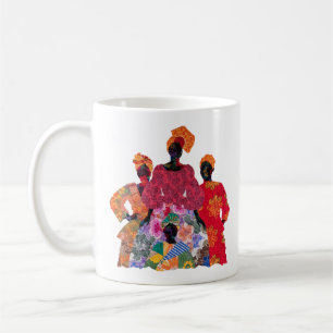 Caneca de Café Celebrando a Família Negra