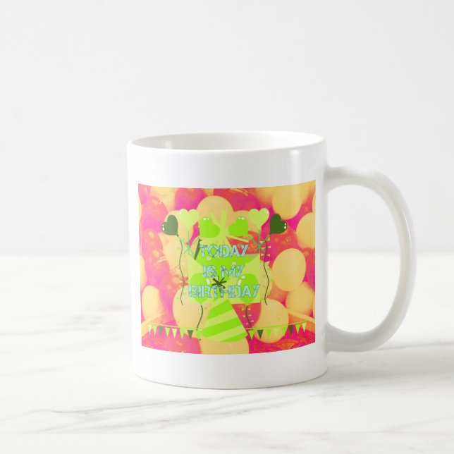 Caneca De Café Celebrando Minhas Abençoações Felizes De Aniversár (Direita)