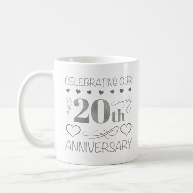 Caneca De Café Celebrando nosso 20 (Esquerda)
