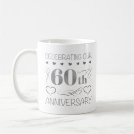 Caneca De Café Celebrando nosso 60º aniversário