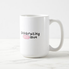Caneca De Café Celebrando o Dia de os namorados de Autoamor