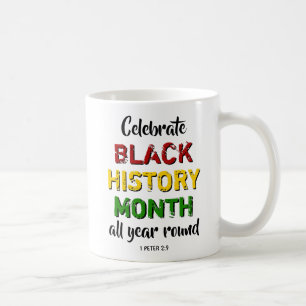 Caneca De Café CELEBRAR A HISTÓRIA NEGRA MÊS Bíblia Cristã