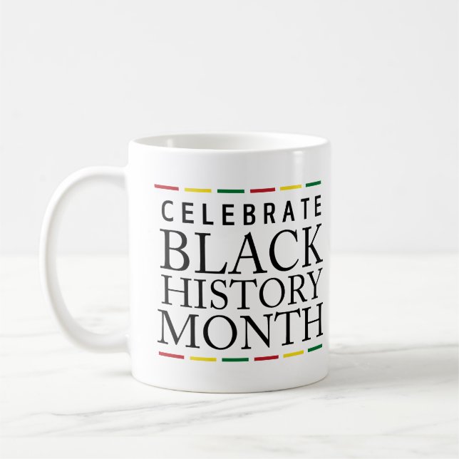 Caneca De Café Celebrar a História Negra Mês Mug (Esquerda)