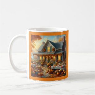 Caneca De Café Celebrar a recompensa do outono com o Charme Cozy