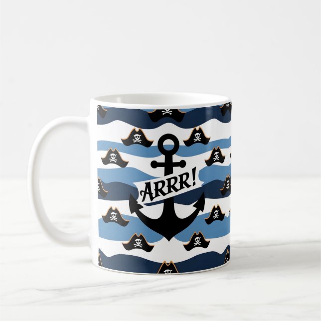 Caneca De Café Celebrar Conversações Como um Dia Pirata com Swash (Esquerda)