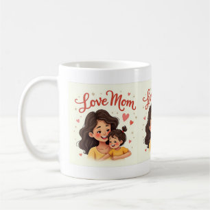 Caneca De Café Celebrar o amor da mãe com um aconchego