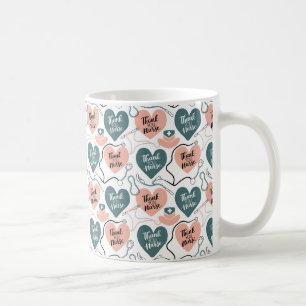 Caneca De Café Celebrar o Dia da Enfermeira com Designs pensados