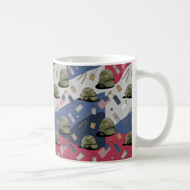 Caneca De Café Celebrar o Dia dos Veteranos com Gratidão (Direita)