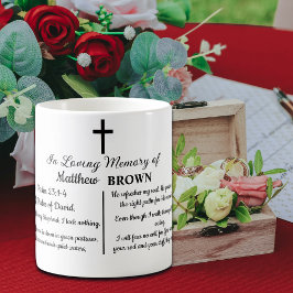 Caneca De Café Celebration Of Life Bible Verse Funeral Keepsake