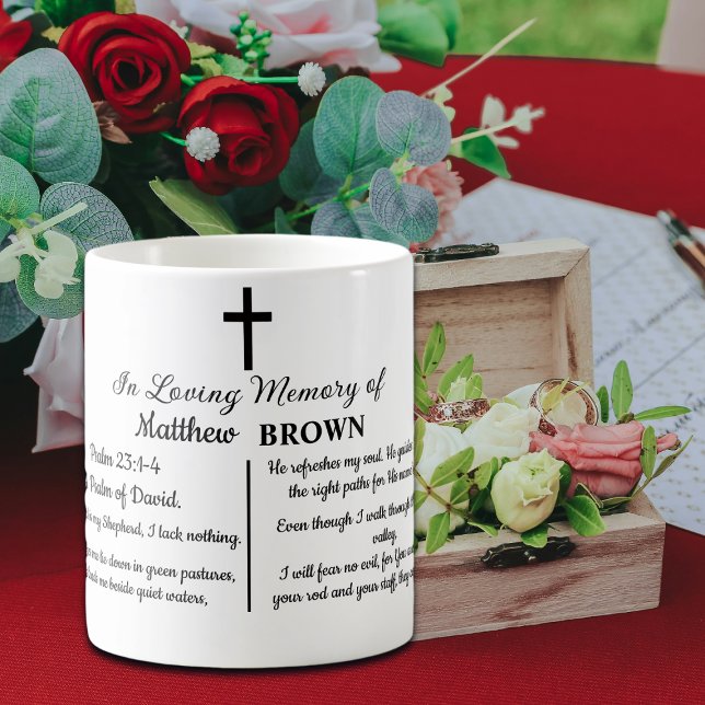 Caneca De Café Celebration Of Life Bible Verse Funeral Keepsake (Criador carregado)