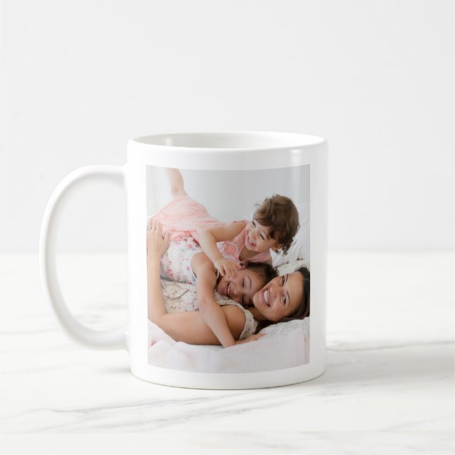 Caneca De Café Celebre Mães Com Este Grupo De Fotos Personalizado (Esquerda)