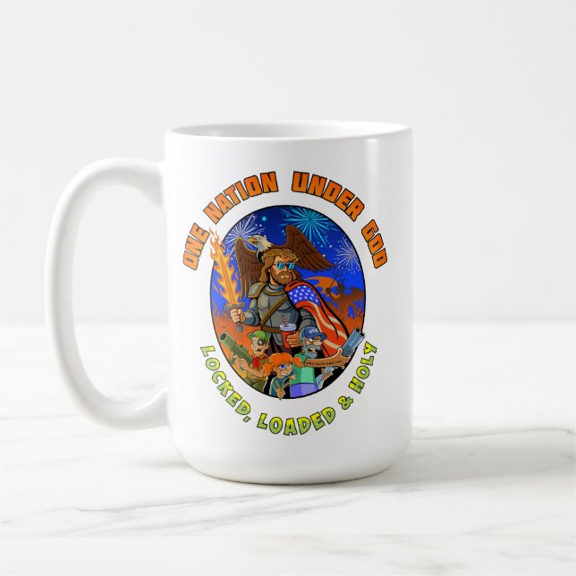 Caneca De Café Celebre o 4 de julho com Jesus (Esquerda)