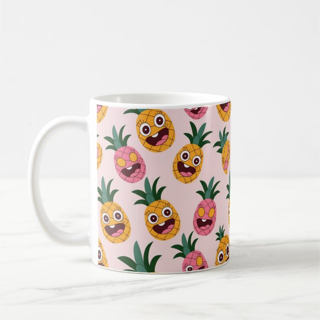 Caneca De Café Celebre seu amor pelos abacaxis (Esquerda)