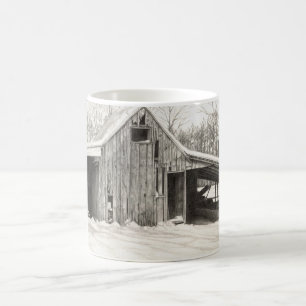 Caneca De Café Celeiro nevado