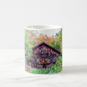 Caneca De Café Celeiro velho na queda